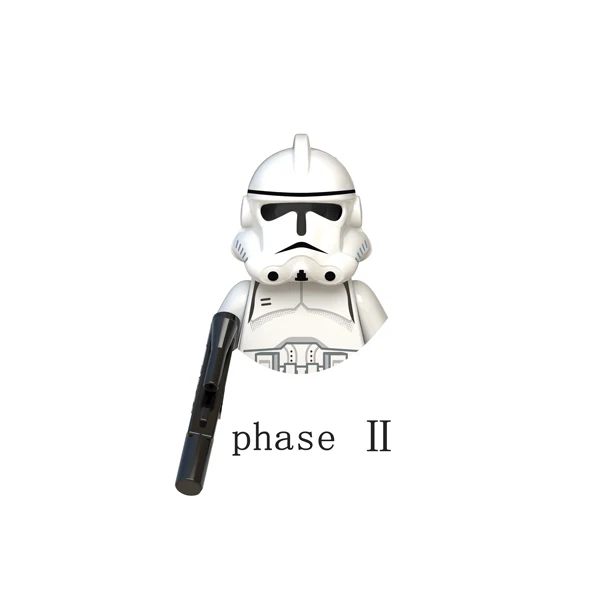 Clone Wars Phase Ⅰ and Phase Ⅱ Clone Troopers Series Building Blocks Bricks Mini Figurines Figures Assembly WM6125 Toys
