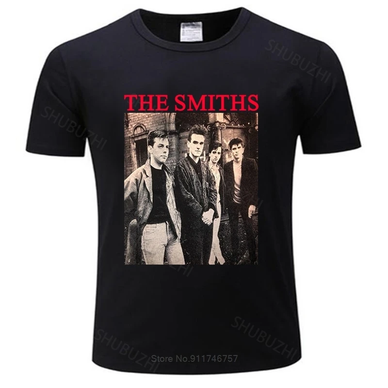T-Shirt In Cotone Di Marca T-Shirt Girocollo Uomo Vtg The Smiths Band Shirt Morrissey The Cure Rock Meat Is Kill Punk Paper Thin