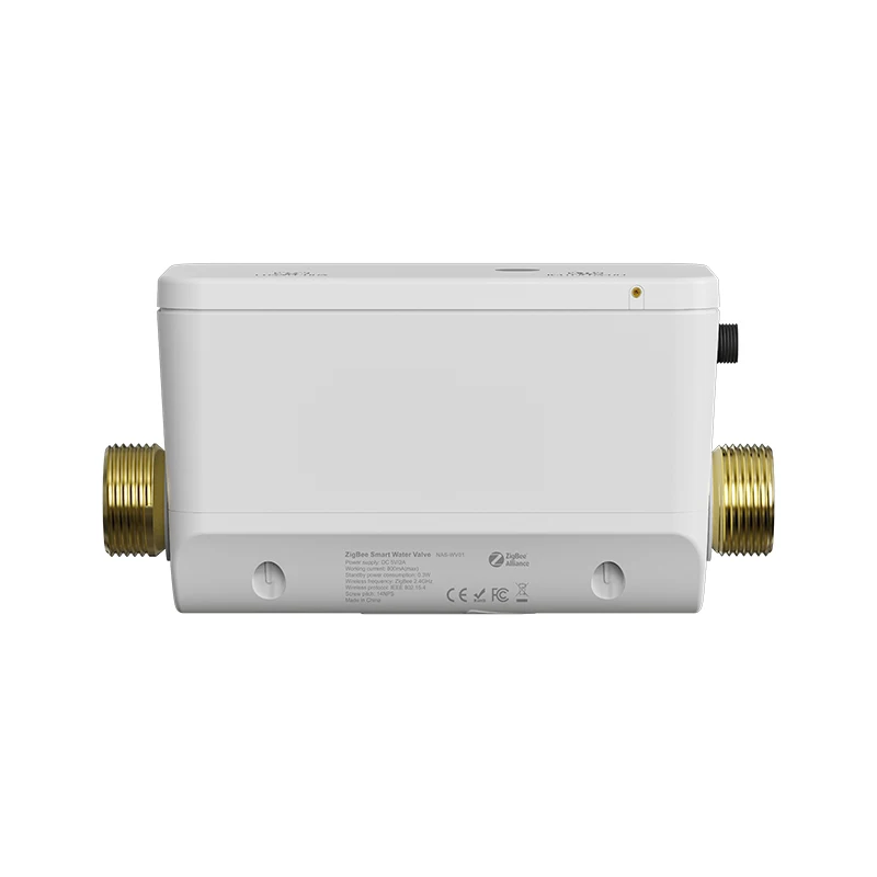 Smart Zigbee Water Valve and Automatic Shutoff Water Flow Rate Built in Recharge