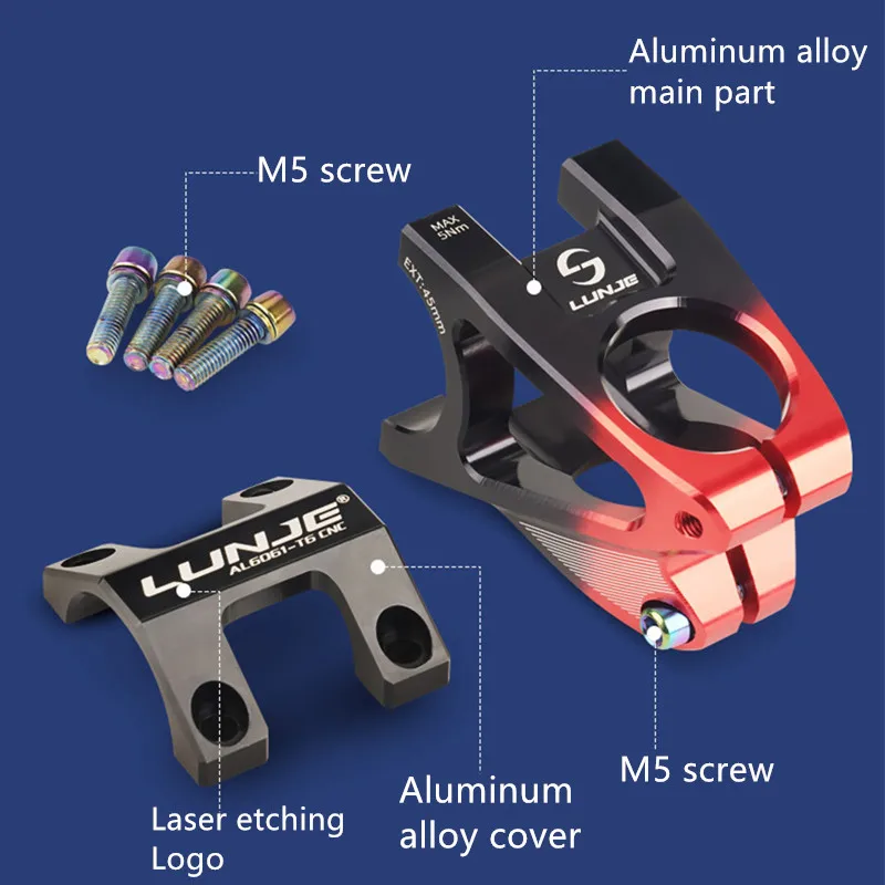 Tige De Vélo (potence) Alliage Alu 31,8 Mm - 7°, 45 Mm - Pour VTT - Sans Marque