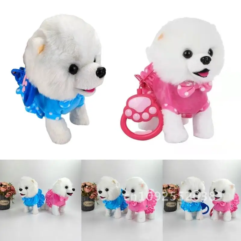 Dog Dog Toy for Baby Learn to Crawl Leash Puppy Christmas Kids Singing Walking Plush Toy Gift & Animal Interactive