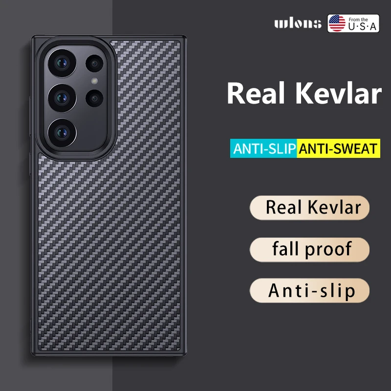 For Samsung Galaxy S23/S23+/S23 Ultra 1500D Real Karbon Hybrid Rubber Luxury Shockproof Back Case Matte Cover With magnetic