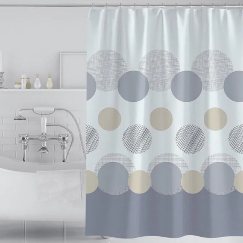 

Занавеска для душа Simpliclty с геометрическим узором, утолщенная Водонепроницаемая занавеска для ванной из полиэстера, аксессуары для ванной комнаты, домашний текстиль