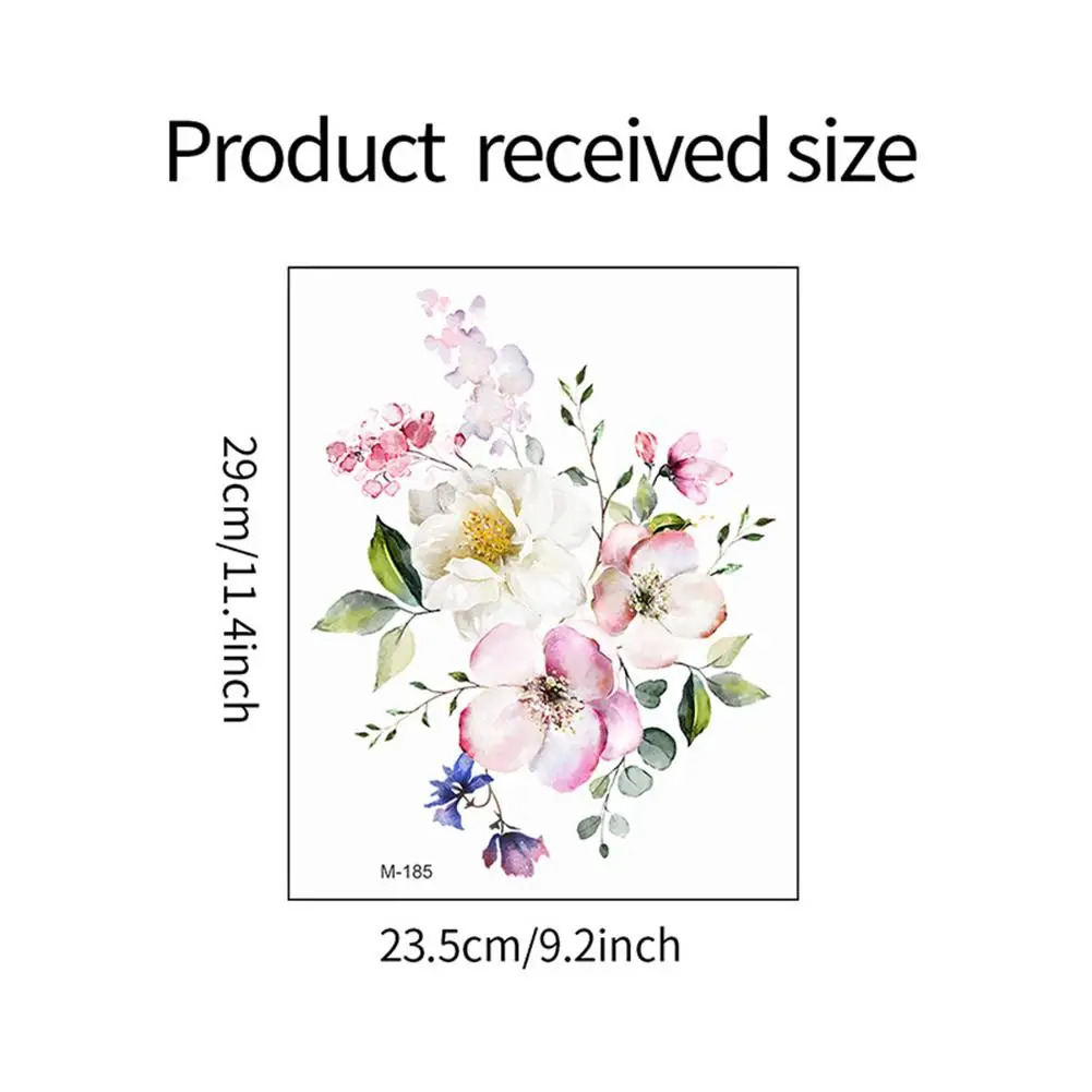 Bathroom Toilet Stickers PVC Toilet Lid Decal Modern Minimalist Flowers Pattern Self-adhesive Paintings For Bathroom Decorations