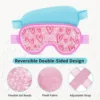 1Pc Gel Cooling Eye Mask for Eyes - Reusable, Adjustable, Soothing Ice Pack Eye Mask with Plush Backing, Paraben Free 3