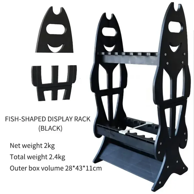 High Quality Plastic Rod Stand Portable PP Fishing Display Rod Rack Folding Marine Boat Fishing Support Holder