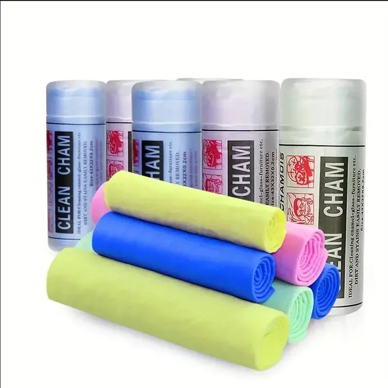 Pva Wash Car Towel Quick-Dry Towel Ultra Absorbent Scratch-Free Reusable For Auto Maintenance Soft Deerskin Cloth car washing towel suede car towel microfiber car towel car drying towel deer skin towel