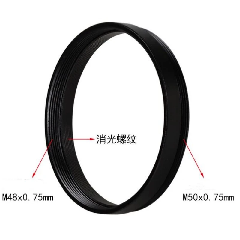 Agnicy Metal Adapter Ring M50X0.75mm External Thread to M48X0.75mm Internal Thread