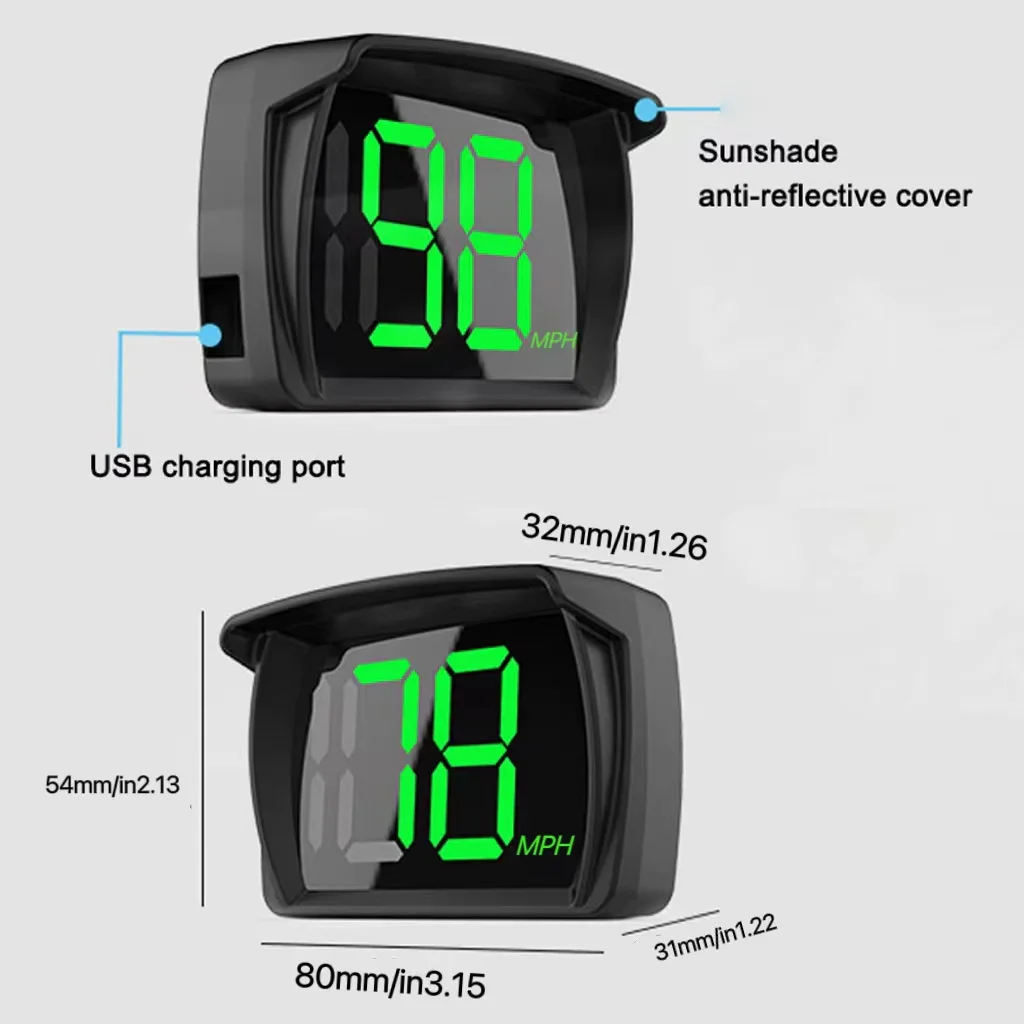 HUD  ÷,  ӵ, ٱ LCD, KMH, MPH , 3 ġ