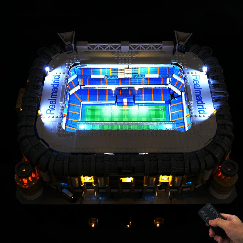RC LED Light Kit For LEGO 10299 Santiago Bernabéu Stadium Building Blocks Brick Toy（Only LED Light，Without Blocks Model)