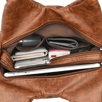 Sacs à bandoulière en cuir Pu souple de luxe pour filles, sacs à main noirs, fourre-tout, Mini petits sacs de moto pour femmes, nouvelle collection 5