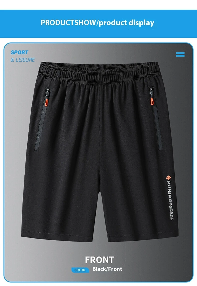 Mens Quick-Dry Sports Shorts - Breathable Loose Mid-Length Running  Hiking Pants