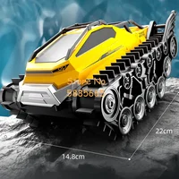 Amphibious 2 To 1 All-terrain Crawler Tracked Tank RC Car 2.4G Powerful Power Waterproof Remote Control Toy Car Armored Vehicle 2