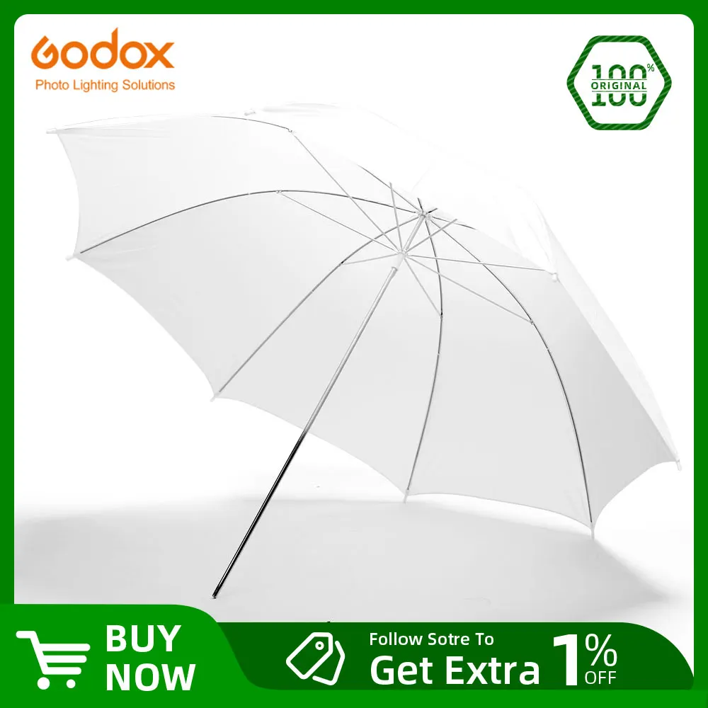 Godox Professional 33'' 84cm White Translucent Soft Umbrella for Photo Studio Flash Light