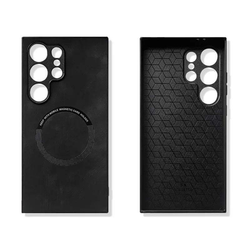 2in1 High-end Minimalist Business Leather Magnetic Case with Card Holder for Samsung Galaxy S24 S23 S22 S21 Ultra A52 A72 A71