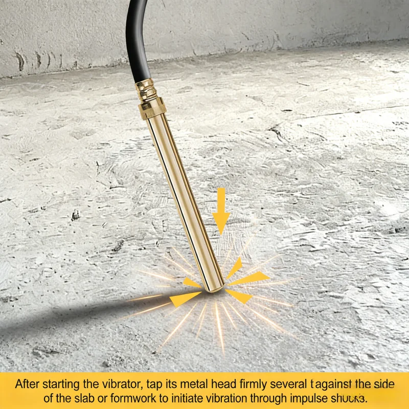 Cordless Electric Concrete Vibrator with Shaft Rod For Dewalt 20V battery Mixing