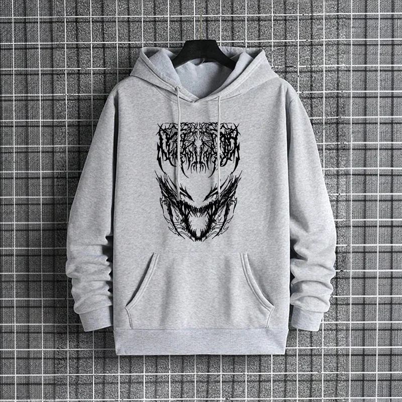 Mens Autumn Winter Hoodies Urban Streetwear Fashion