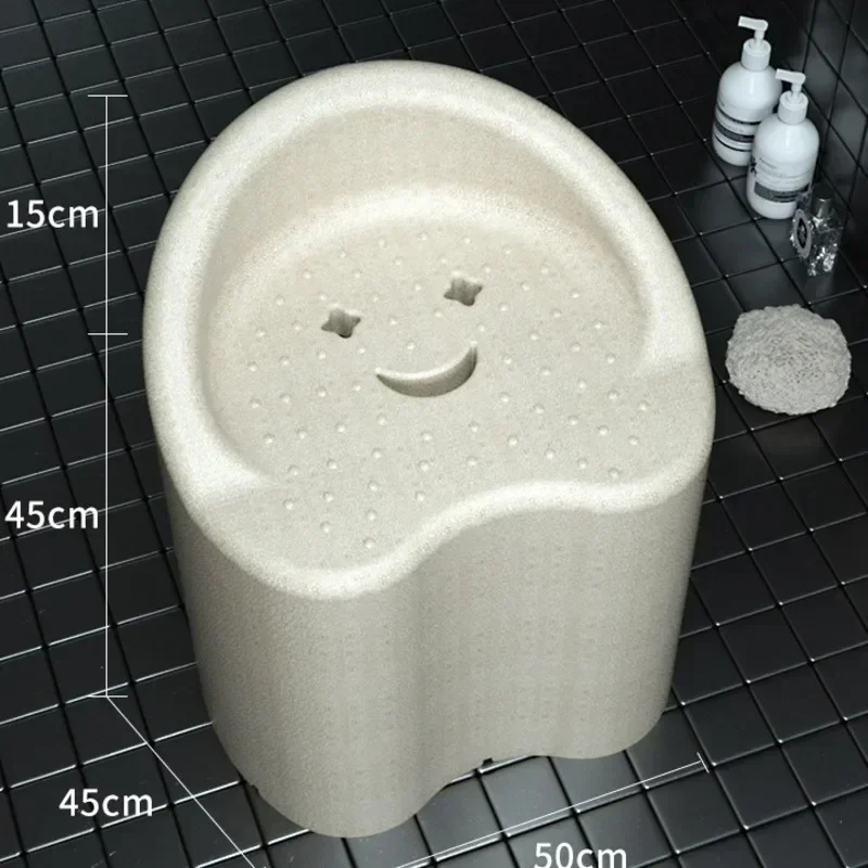 Multi functional bathroom shower chair EPP elderly pregnant woman shower stool bathroom small sofa anti slip sitting stool 6