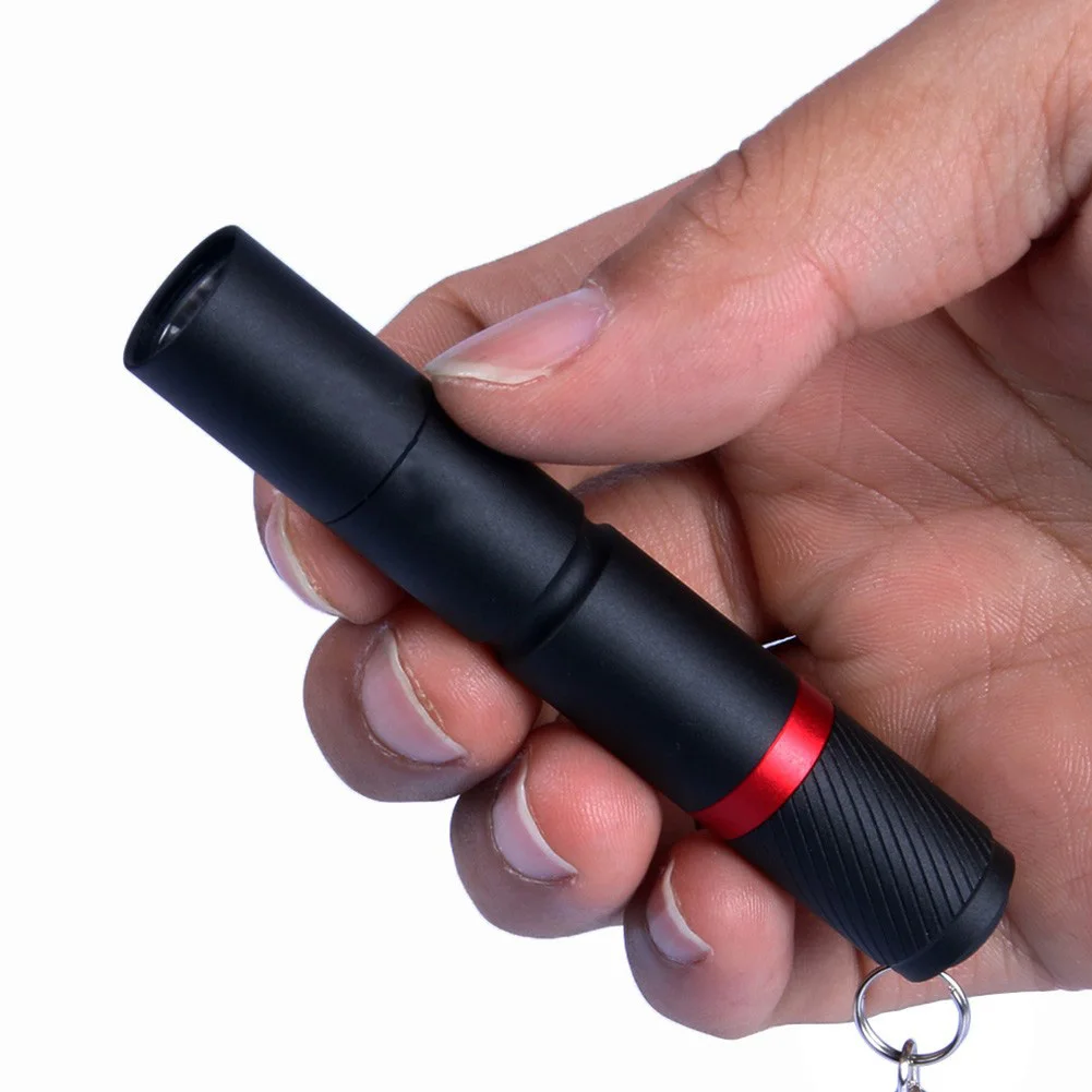Mini Aluminum Alloy Torch Light Flashlight Key Ring for Household Night Fishing handheld flashlight