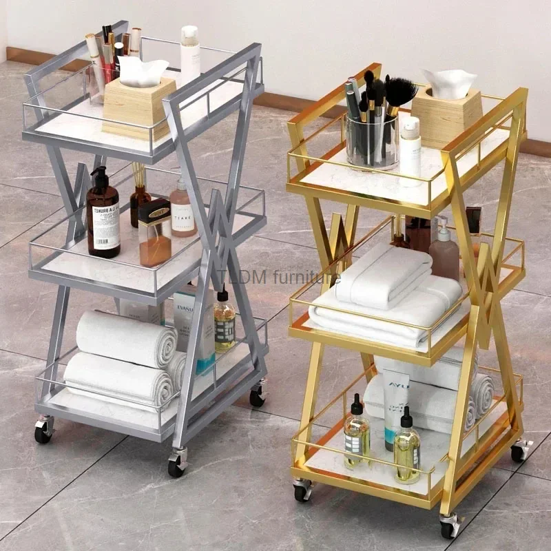 electric soldering iron stand holder business industrial high temperature resistance rack professional accessories Modern Iron Salon Trolleys Beauty Salon Tool Cart with Wheels Nordic Salon Furniture Professional Auxiliary Trolley Storage Rack