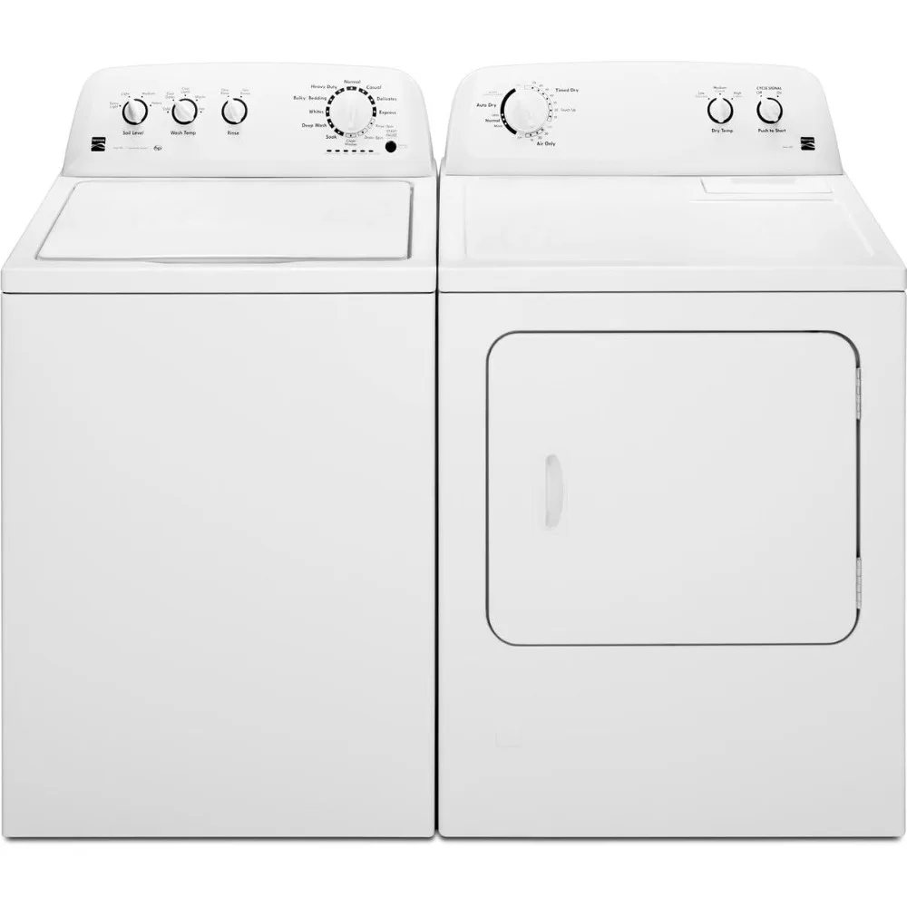 29" Front Load Electric Dryer with Wrinkle Guard and 7.0 Cubic Ft. Total Capacity, White 2
