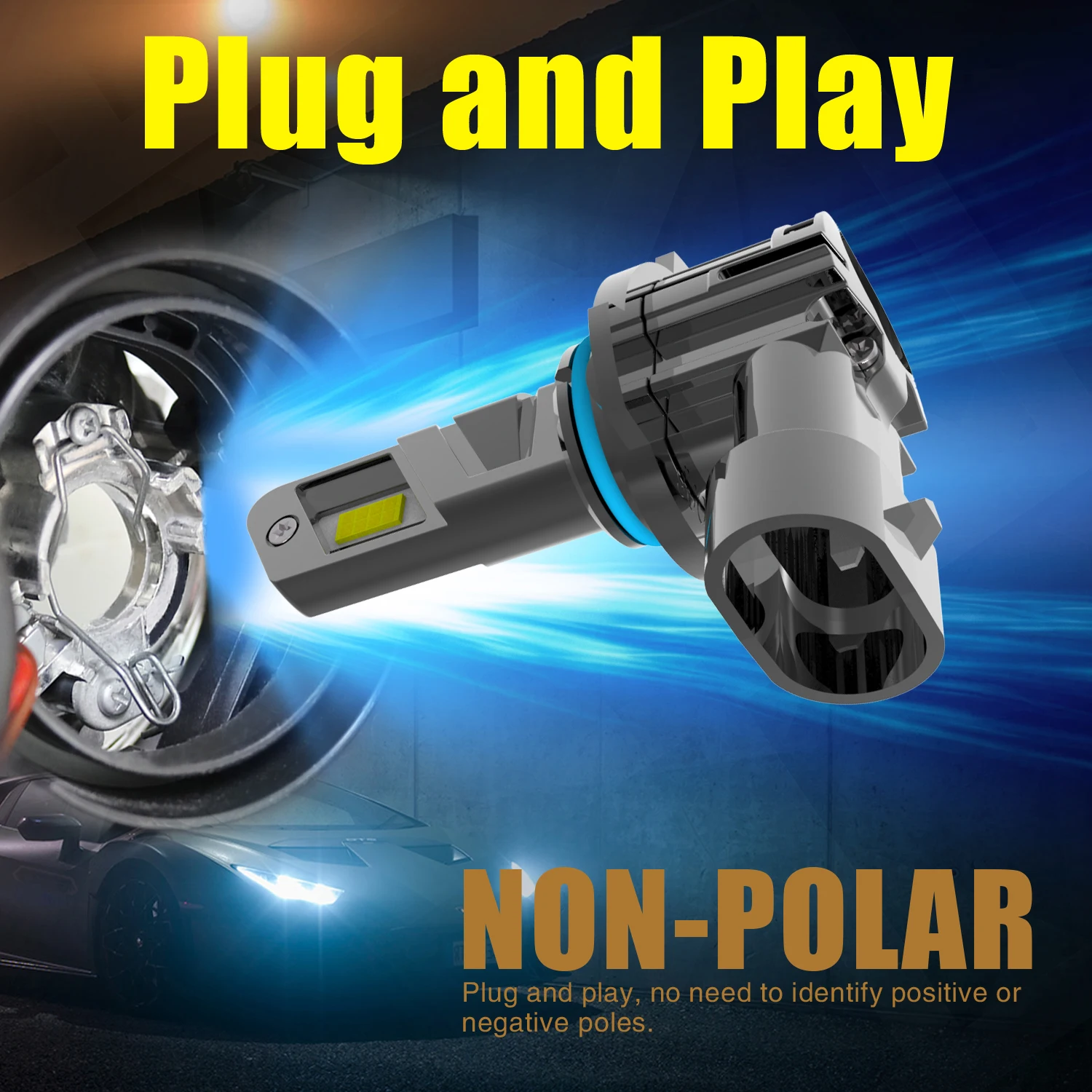 2pcs HB4 9006 P22d Led 안개등 Canbus 자동차 전구 고출력 크세논 화이트 헤드라이트 다이오드 램프 12v 55w 도요타 프리우스 20032009용