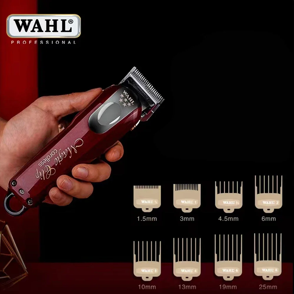 Wahl 8148 매직 클립 남성용 전문 헤어 클리퍼, 전기 무선 트리머, 이발사 커팅 머신, 정품