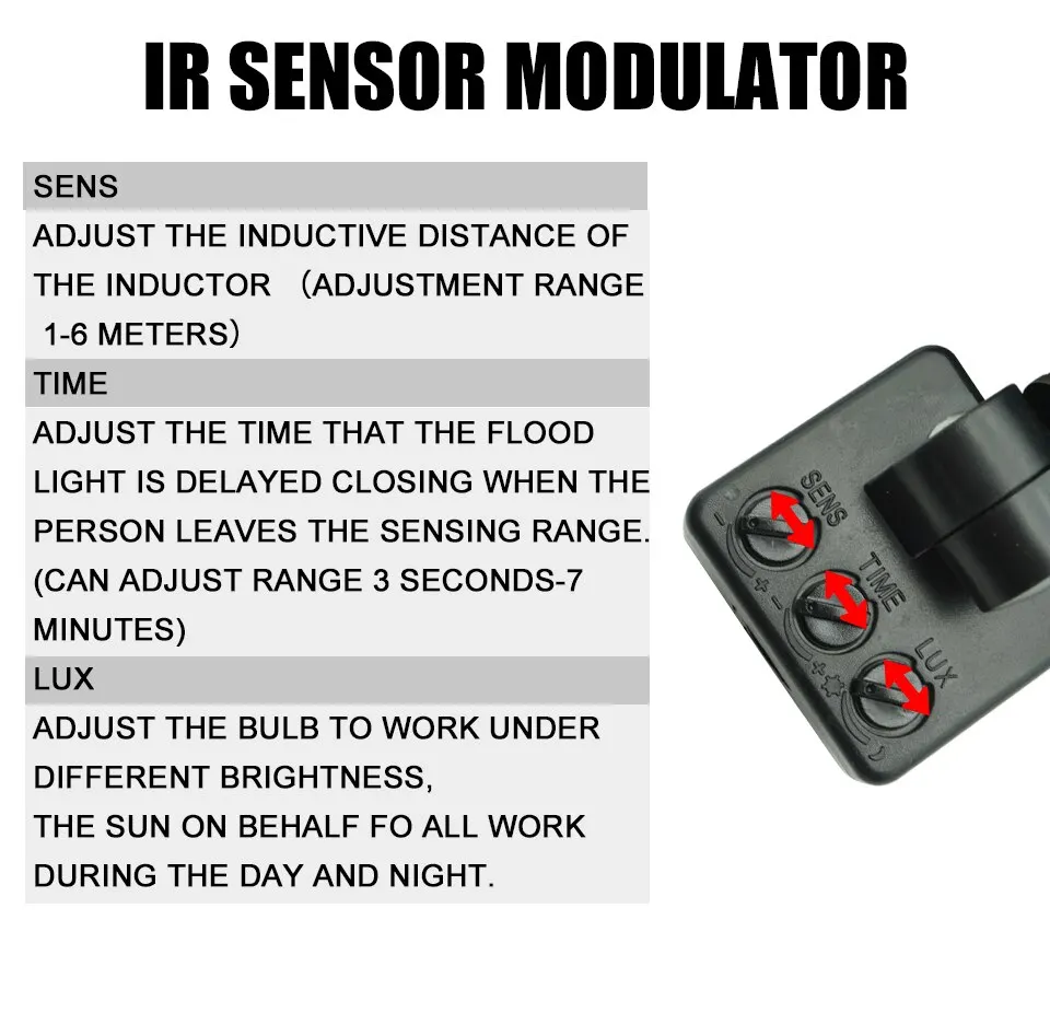 Motion Sensor Led Flood Light 220V 50W 30W 10W Outdoor LED Spotlight S64f8681cfb9c4061a6309e9b074d664f5