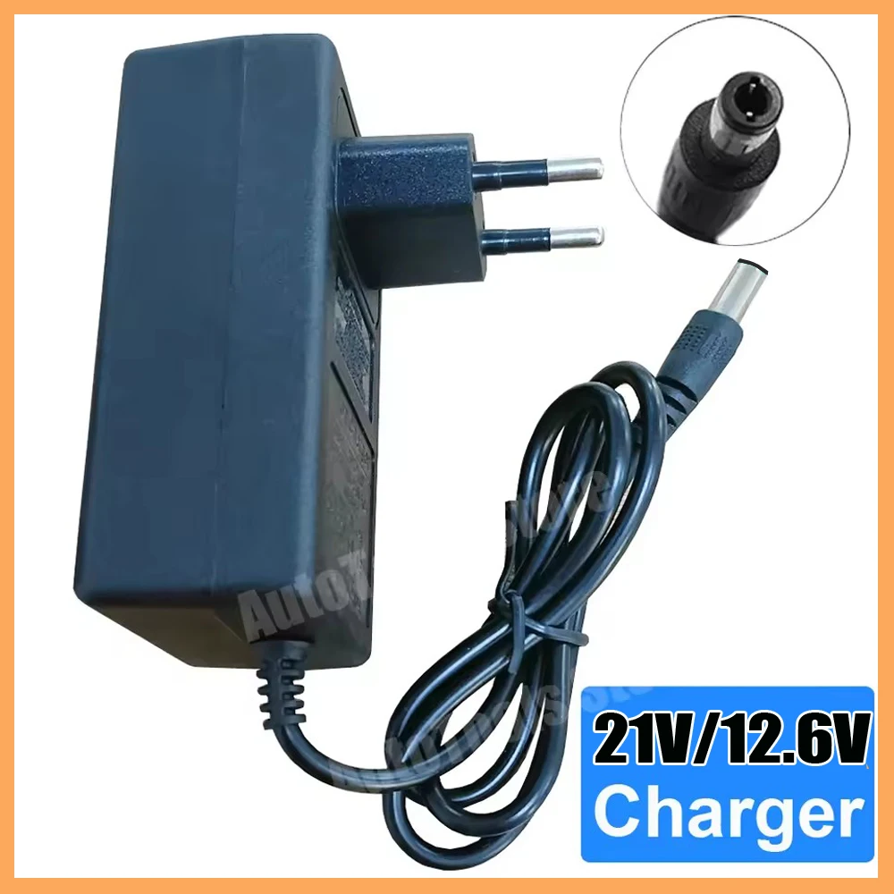 21V 12.6V Universal Battery Charger DC Power Adapter For Lithium Drill Power Charger Electric Wrench Screwdriver Charger EU US