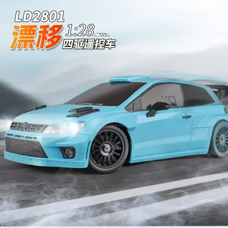 Ld2801 Rc Drift Car 1:28 Coches De Carreras 2,4g Radio Control 4wd VehíCulo De Motor De Alta Velocidad Modelo Coches De Juguete 5