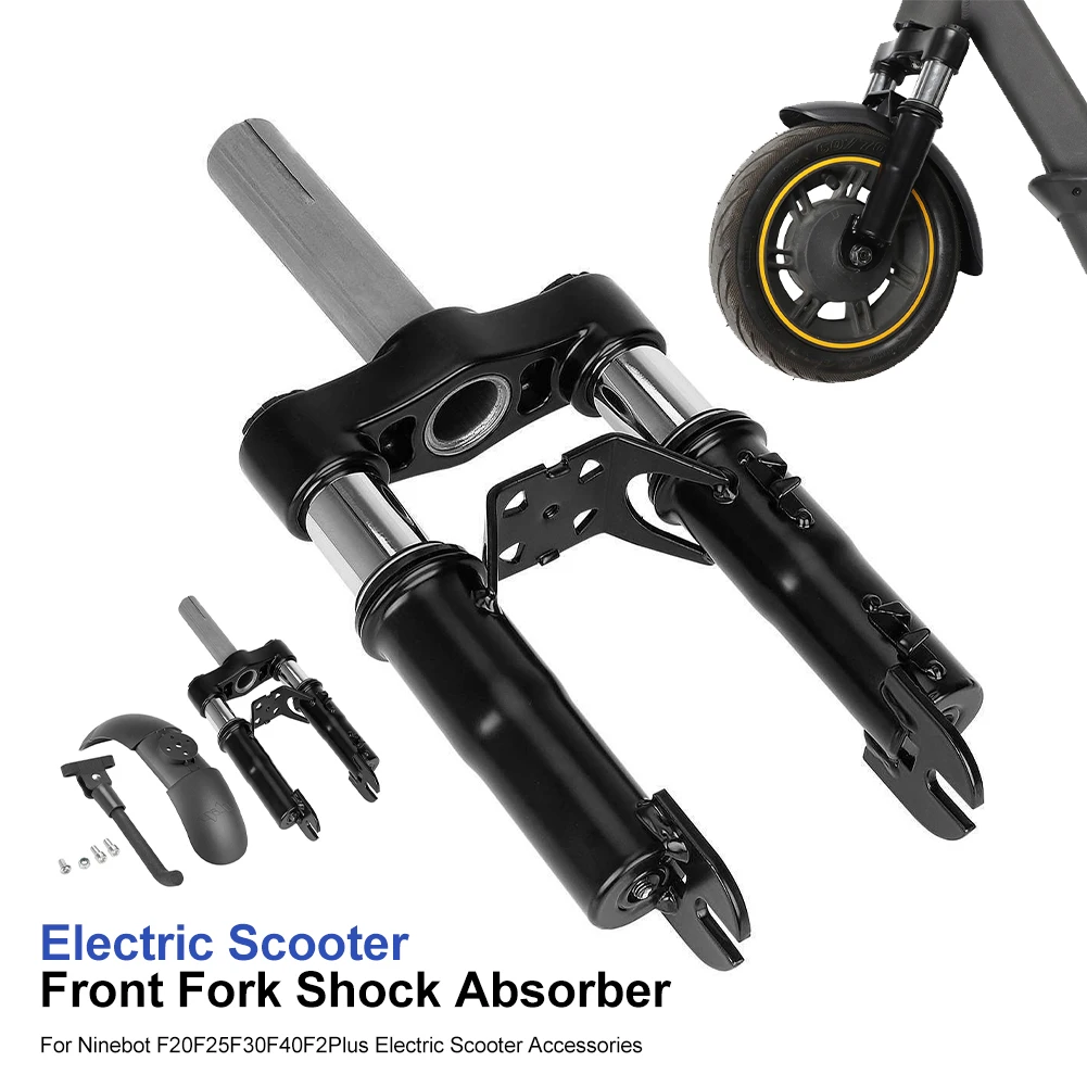 

Electric Scooter Air Suspension Front Fork Hydraulic Shock Absorber with Fenders for Ninebot F20 F25 F30 F40 F2 Plus Accessories