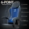 Dowinx Gaming Chair with Pocket Spring Cushion, Ergonomic Game Chair with Massage Lumbar Support and Footrest for Adults 3
