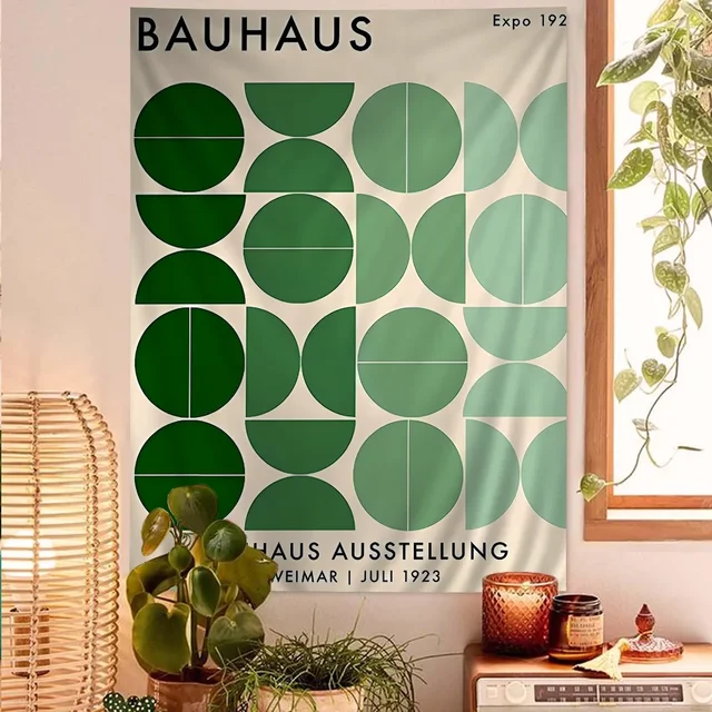 Bauhaus moderne simplicité suspendus bohème tapisserie bohème tapisseries murales Mandala pas cher Hippie tenture murale 2