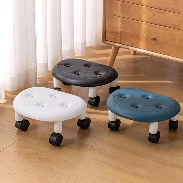 Low Roller Seat Stool Footrest Comfortable 360 Degree Rotating