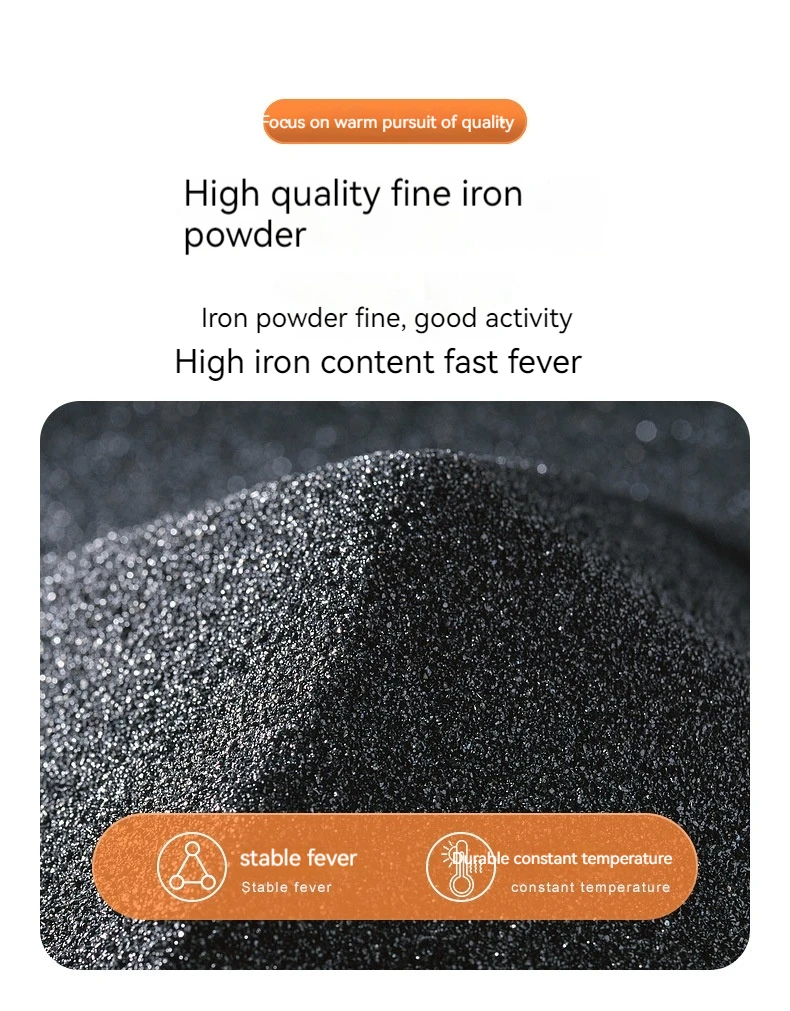 Description Picture 5 of item50pcs Body Warmer Stickers Disposable Self-heating Heat Patch Hand Foot Waist Abdome Warmer Heating Pad Warm Paste