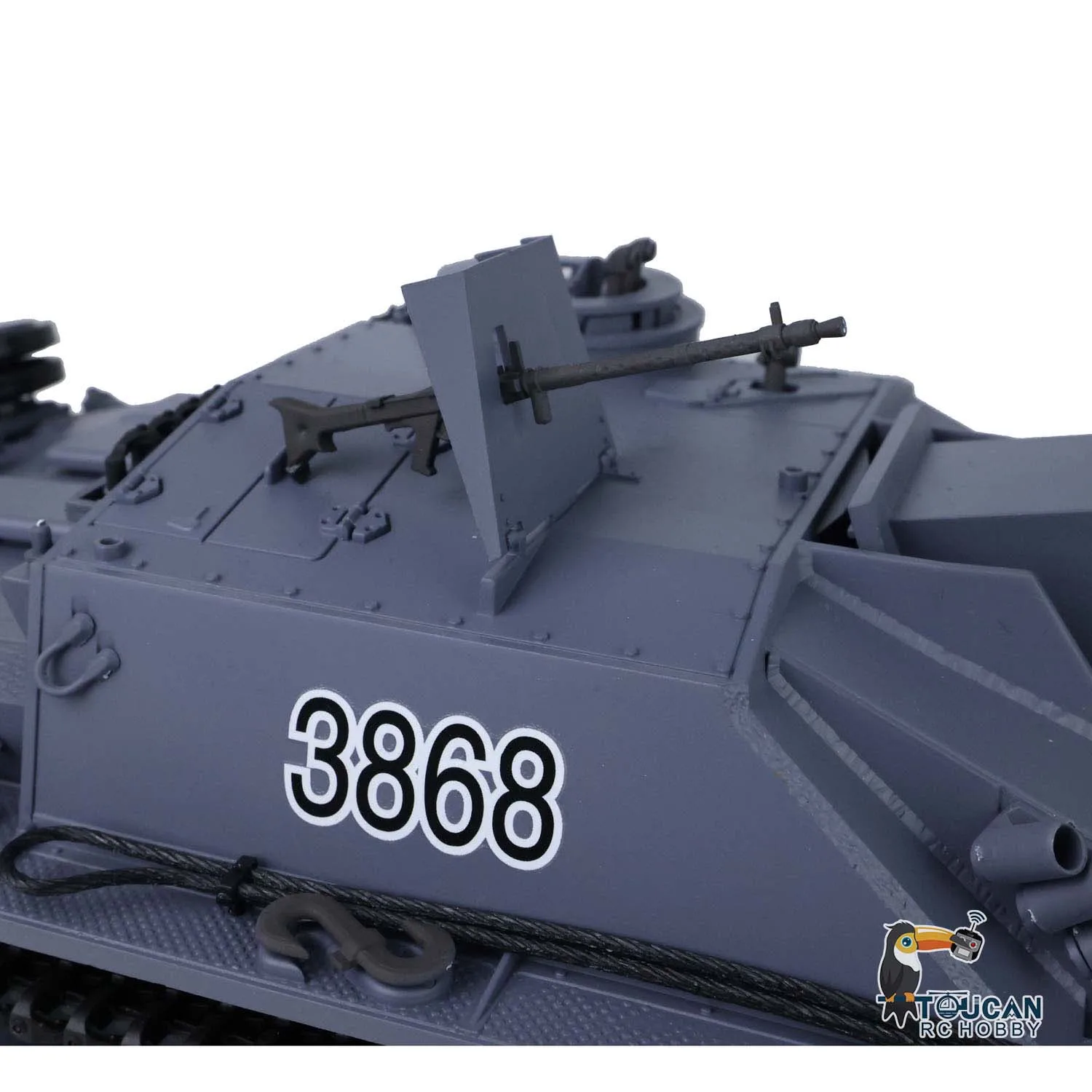 1/16 Scale 2.4G Heng Long 7.0 Plastic German Stug III RTR RC Tank Model BB Shooting  Toys for Boys 3868 TH17419-SMT5 5