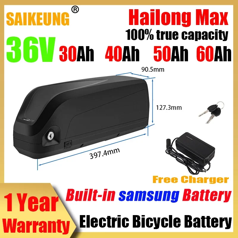 

Hailong Max 36v Electric Bike 20 24 30 40 50 60 70 80ah Batterie Velo Bateria Para Bicicleta Electrica 250-3000w Lithium Battery