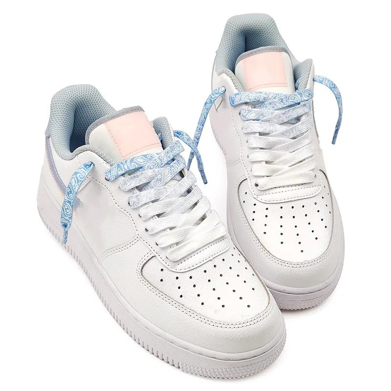 Flat Creative Trendy Gradient Shoelace Cashew Flower Rope