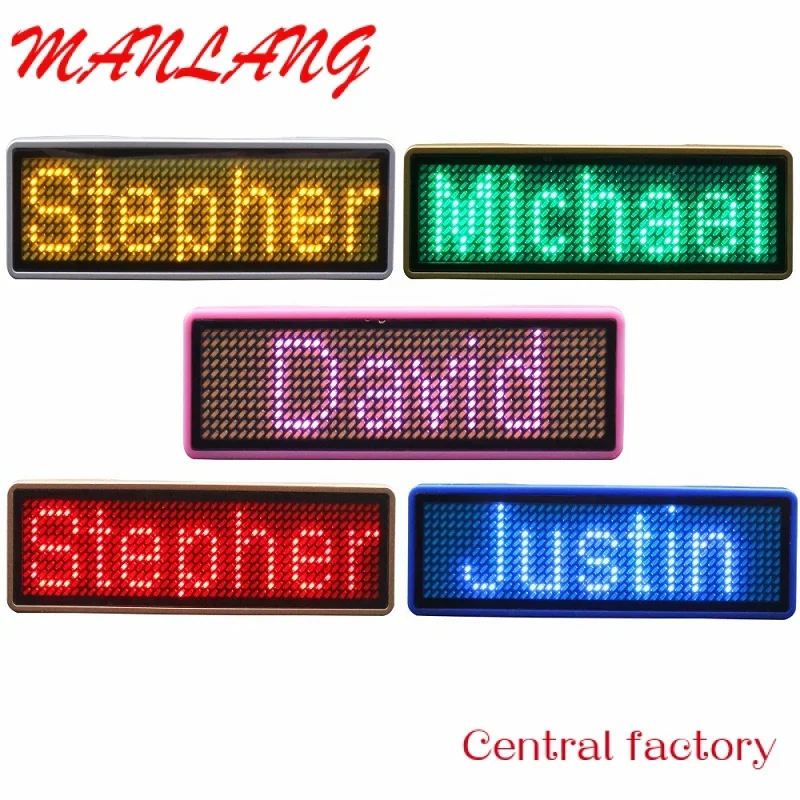 

Custom new LED name tag for mini LED signs electronic badges