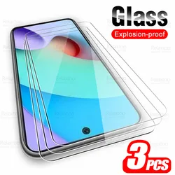 3-Pack Premium Tempered Glass Screen Protectors - HD 9H Armor Cover Films for Redmi 10 2022 (3 Pieces)