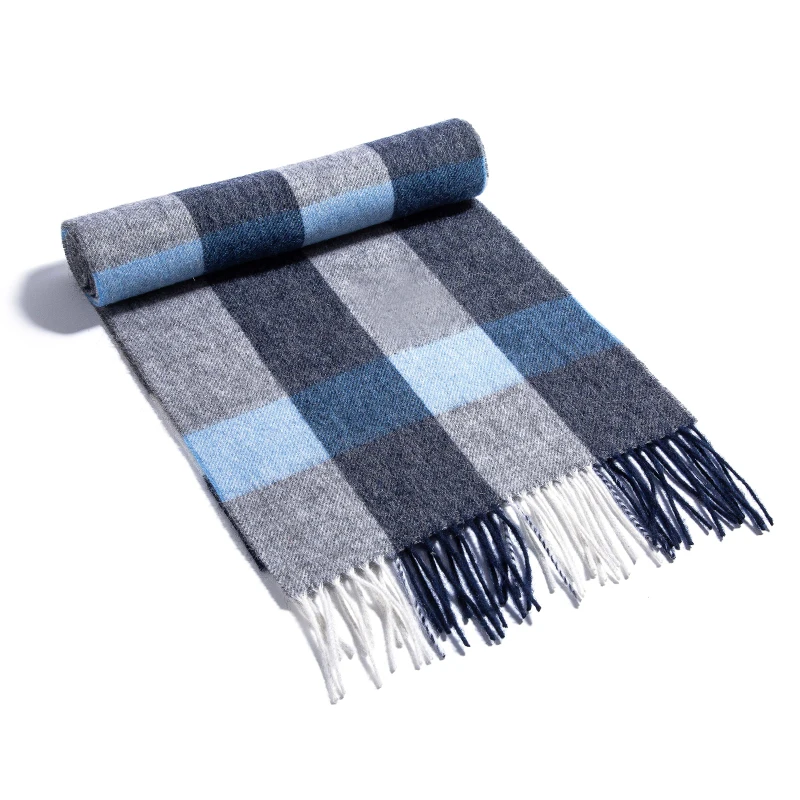 CHCHFAMILY warm scarf long neck scarf fashionable classic plaid design unisex comfortable windproof
