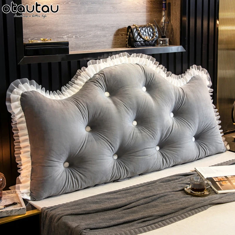 Luxury King Bed Pillow Decorative Princess Backrest Headboard Cushion  Bedroom Home Decor Wedding Bedding - AliExpress