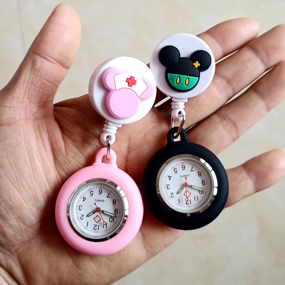 Nurse Doctor Cartoon Hospital Retractable Badge Reel FOB Clips