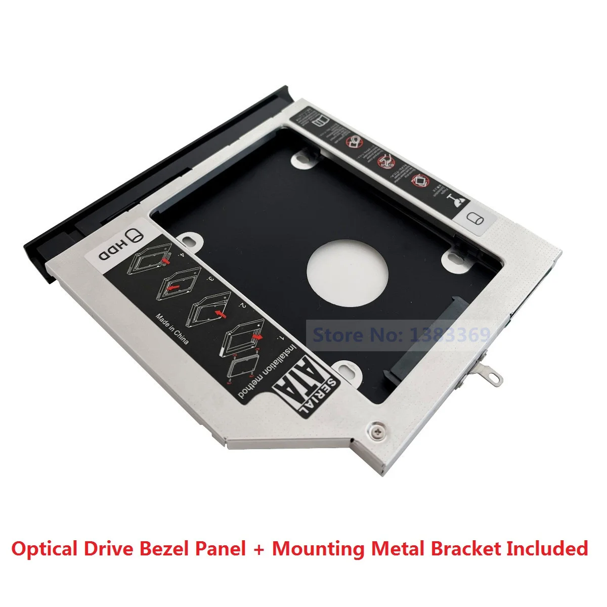 Sata 2Nd Hard Drive Ssd Modulo Hdd Adattatore Caddy Per Lenovo B40-30 B40-45 B40-70 B40-80 Con Lunetta E La Staffa