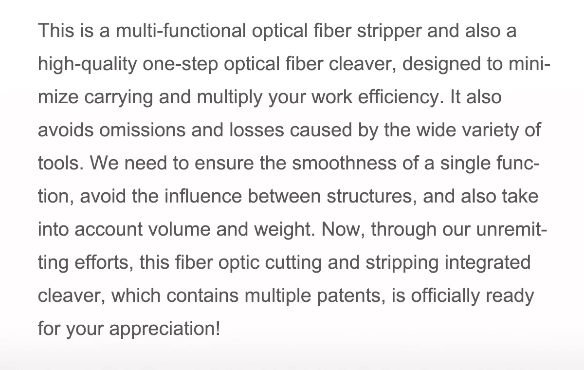 High Quality New Signal Fire MC-16 Multi-Functional Optical Fiber Stripper FTTH