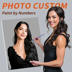Personalized DIY Paint By Numbers Kit - Custom Photo Art for a Unique Handcrafted Gift (48 colors)