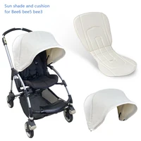 Baby Stroller Sun Shade Awning Canopy And Seat Cushion For Bugaboo Bee6 Bee5 Bee3 UV Proof Pram Cover Baby Stroller Accessories
