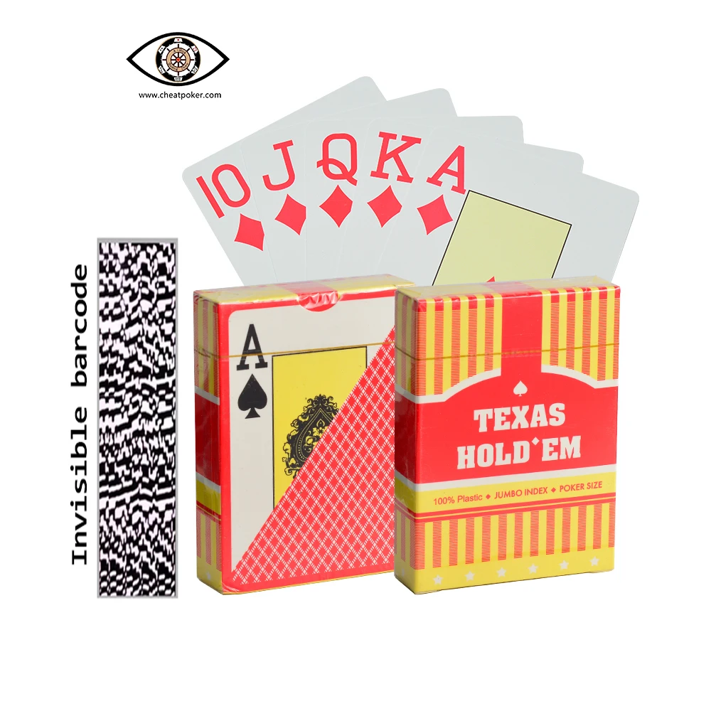 

Barcode Marked Playing Cards, Poker Analyzer, Texas Plastic Magic Deck
