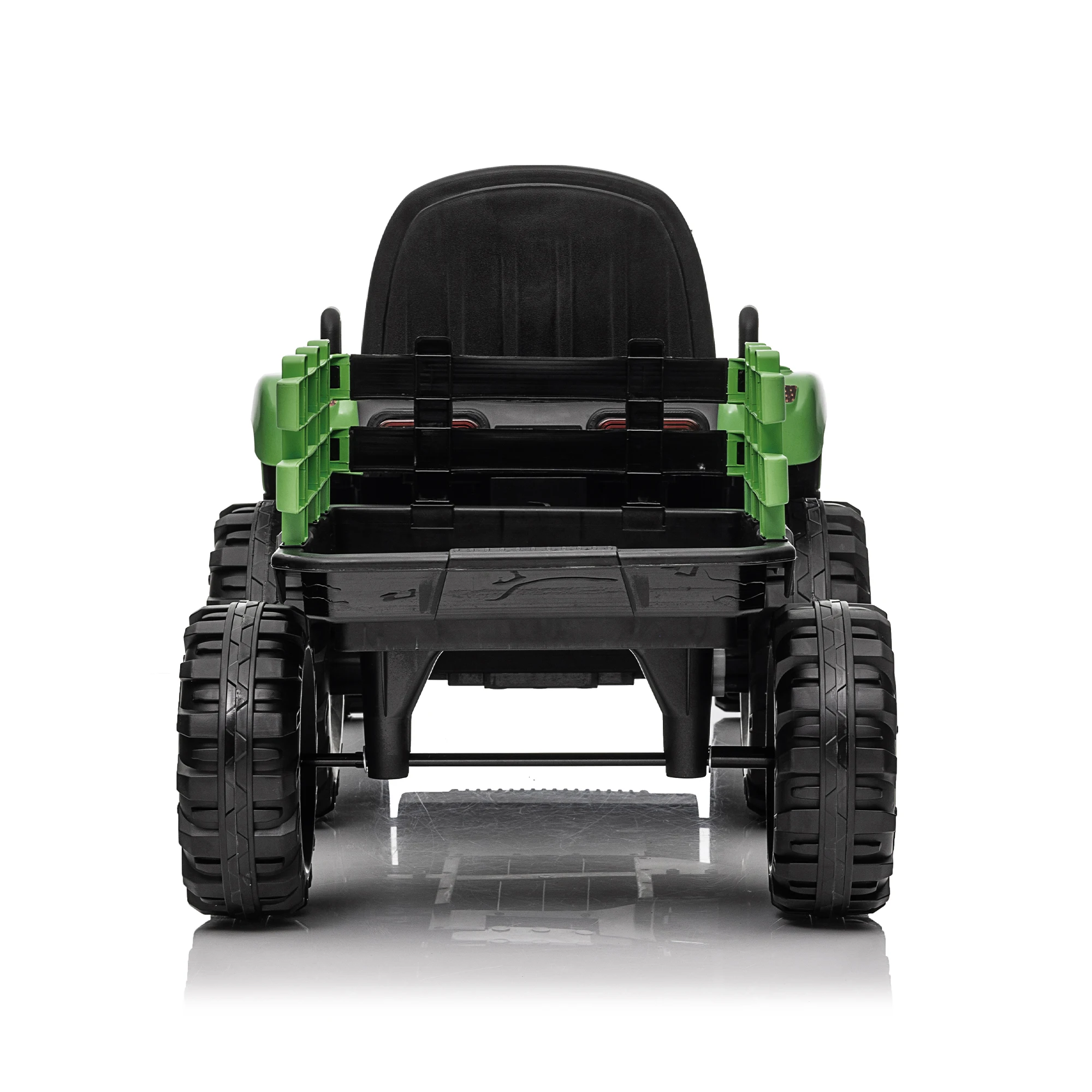 Ride on Tractor with Trailer,24V 400W Powered Electric Tractor Toy w/Remote Control,electric car for kids,Three speed adjustable