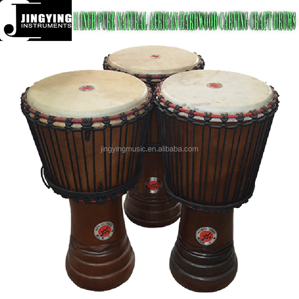 

11 INCH Pure Natural African Hardwood Carving Craft African Drums